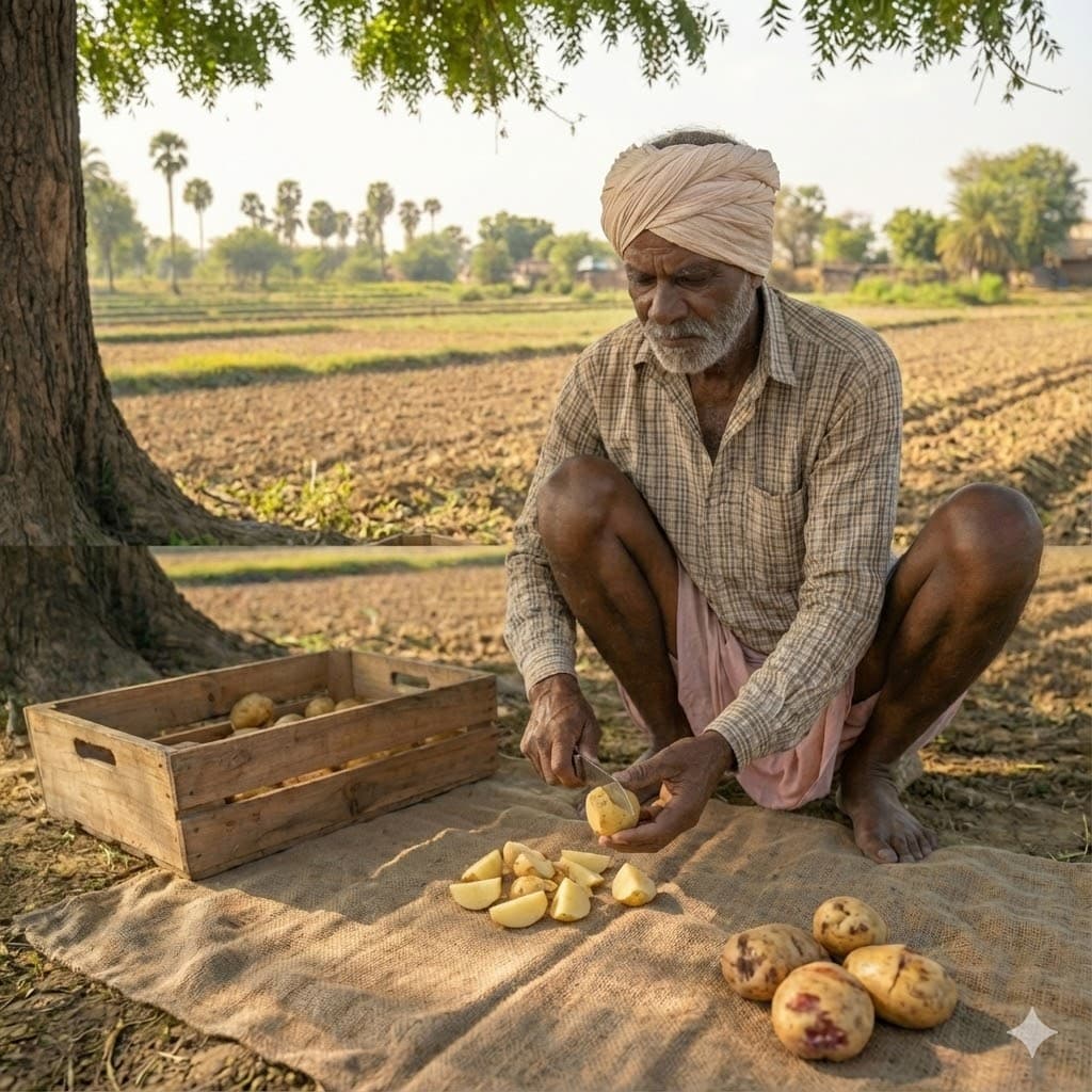 Families returning to cultivated fields and village life in Chittoor.
